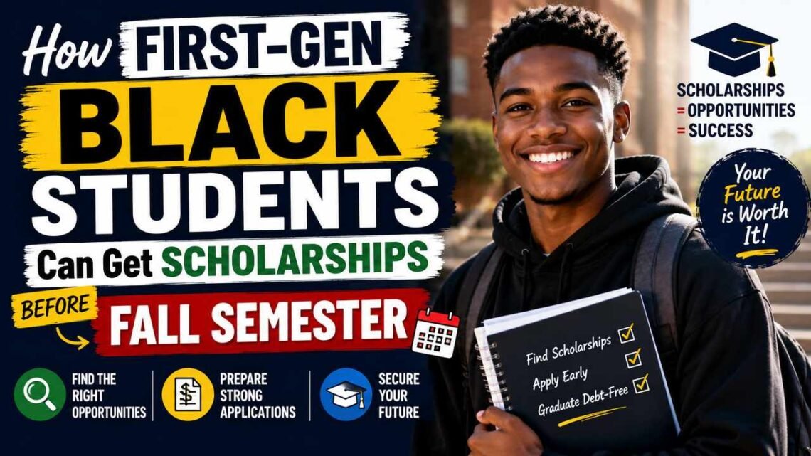How First-Gen Black Students Can Get Scholarships Before Fall Semester