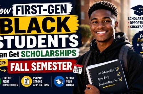 How First-Gen Black Students Can Get Scholarships Before Fall Semester